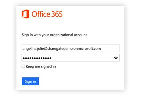 Sign in with your organizational account .